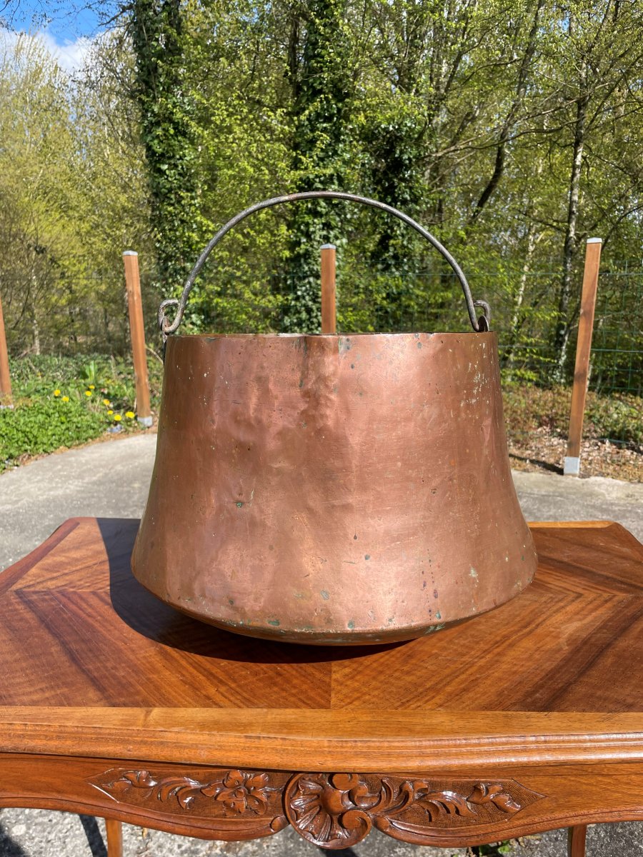 19th Century Copper Cauldron-photo-4