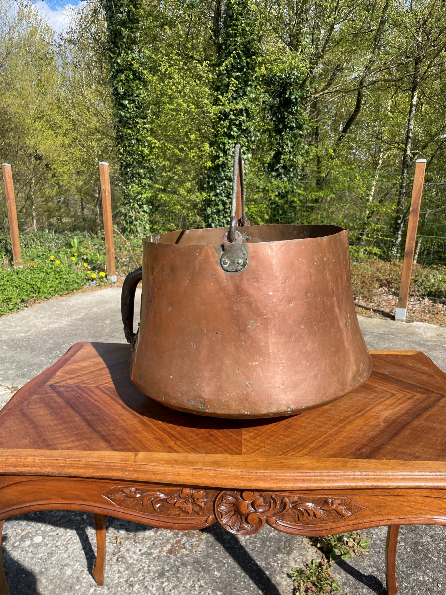 19th Century Copper Cauldron-photo-1