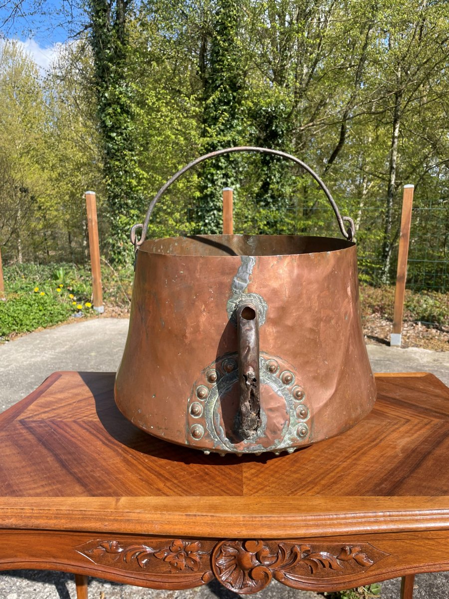 19th Century Copper Cauldron-photo-2