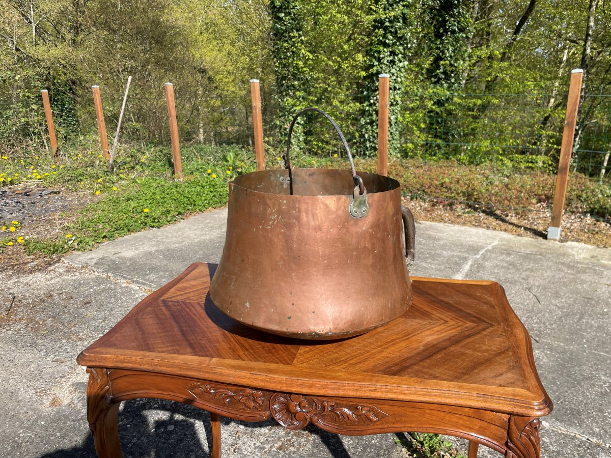 19th Century Copper Cauldron-photo-4