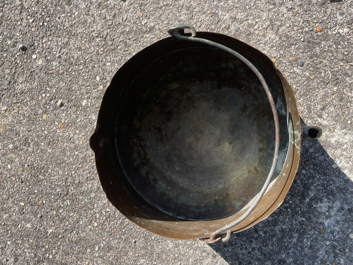 19th Century Copper Cauldron-photo-6