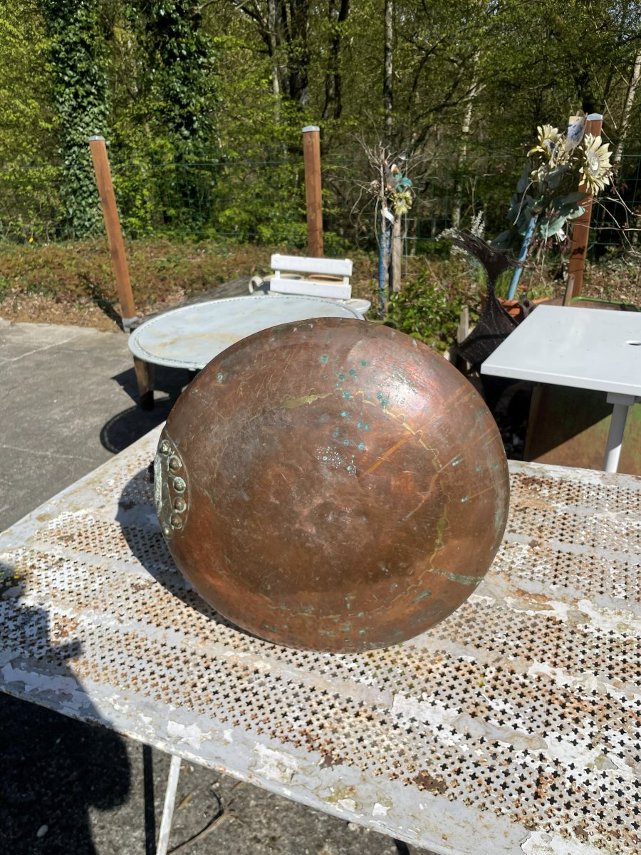 19th Century Copper Cauldron-photo-7