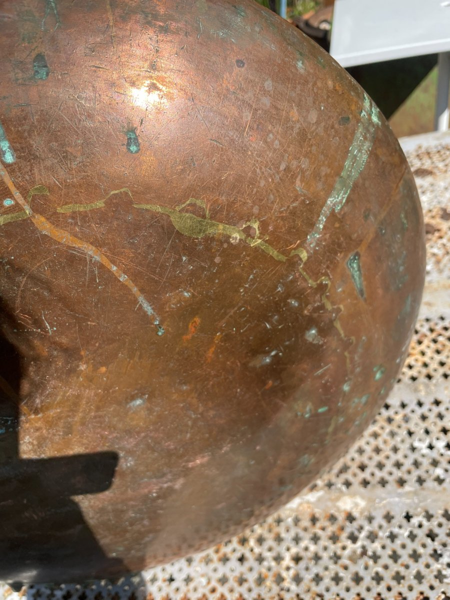 19th Century Copper Cauldron-photo-8