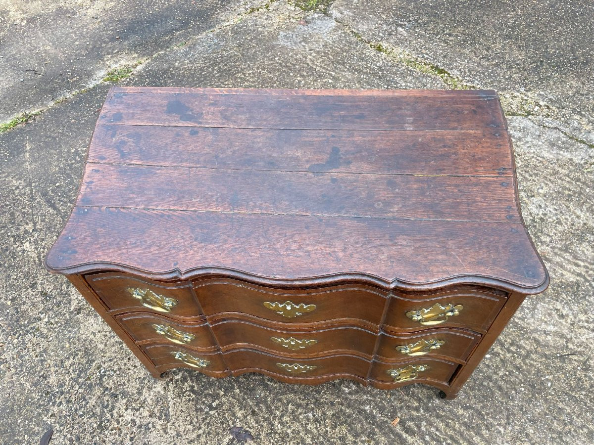 Louis XV Oak Chest Of Drawers-photo-3
