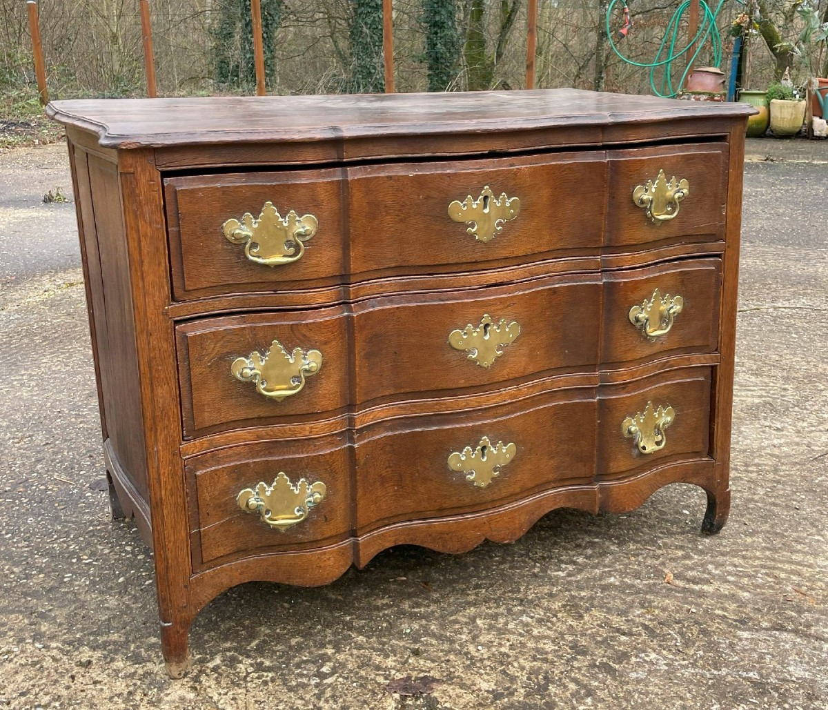 Louis XV Oak Chest Of Drawers