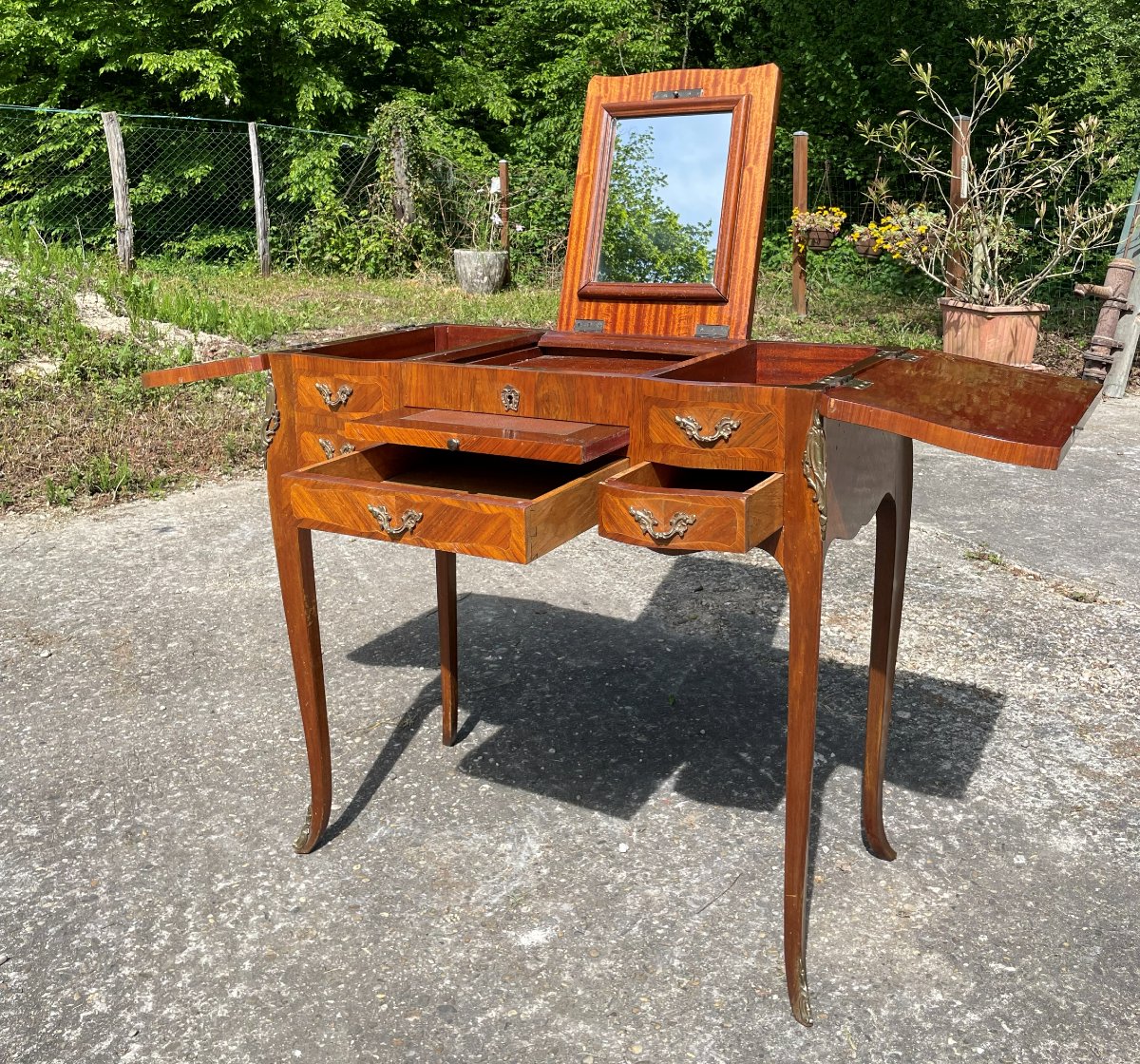 Coiffeuse style Louis XVI -photo-3
