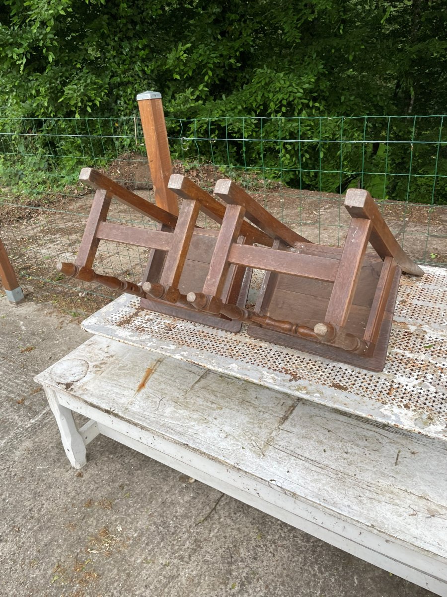 2 Chaises en bois massif -photo-6