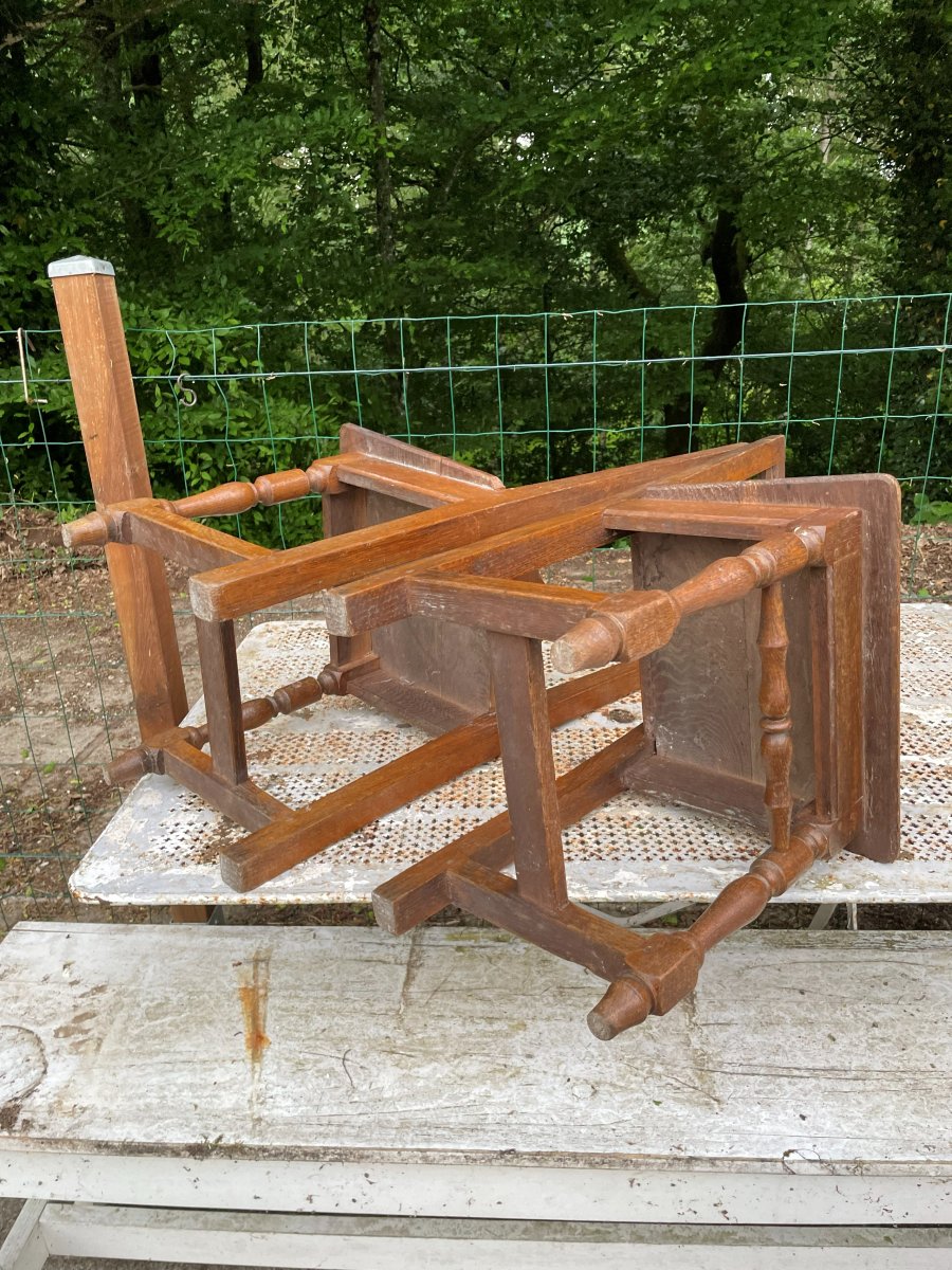 2 Chaises en bois massif -photo-7