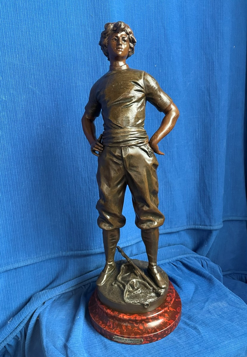 Le Gymnaste - sculpture de Moreau 