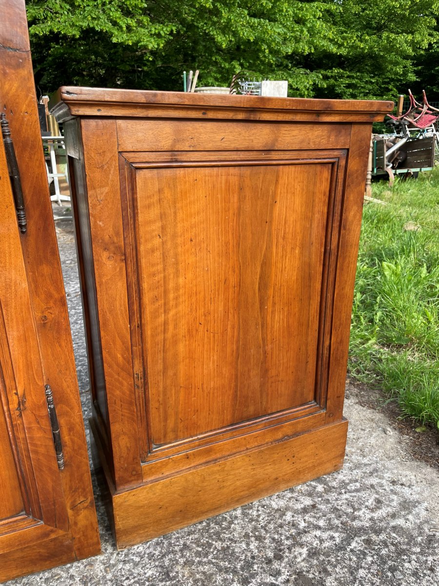 Caisse d'horloge de parquet en noyer et le mouvement -photo-3