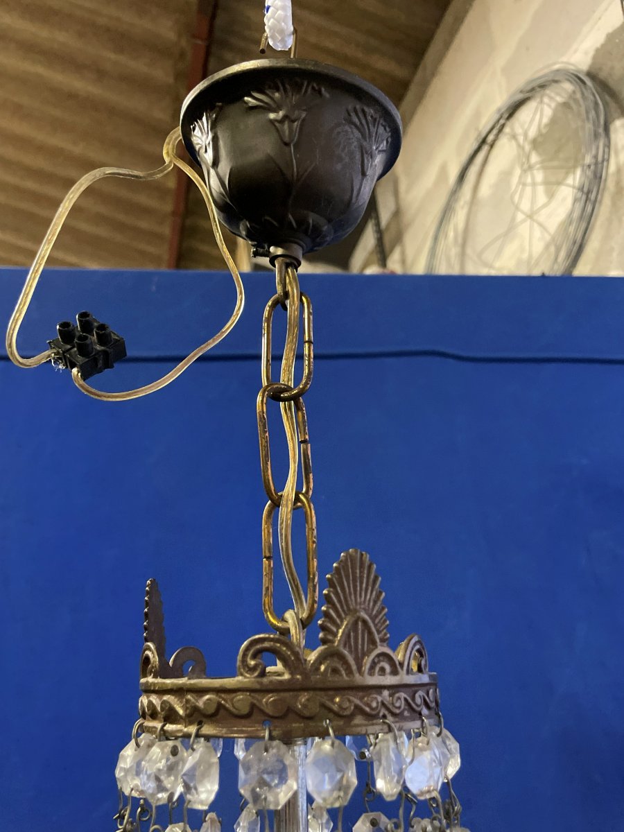 Basket Chandelier With Pendants-photo-2