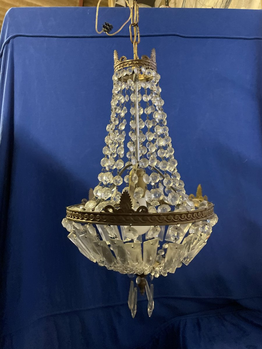 Basket Chandelier With Pendants-photo-2
