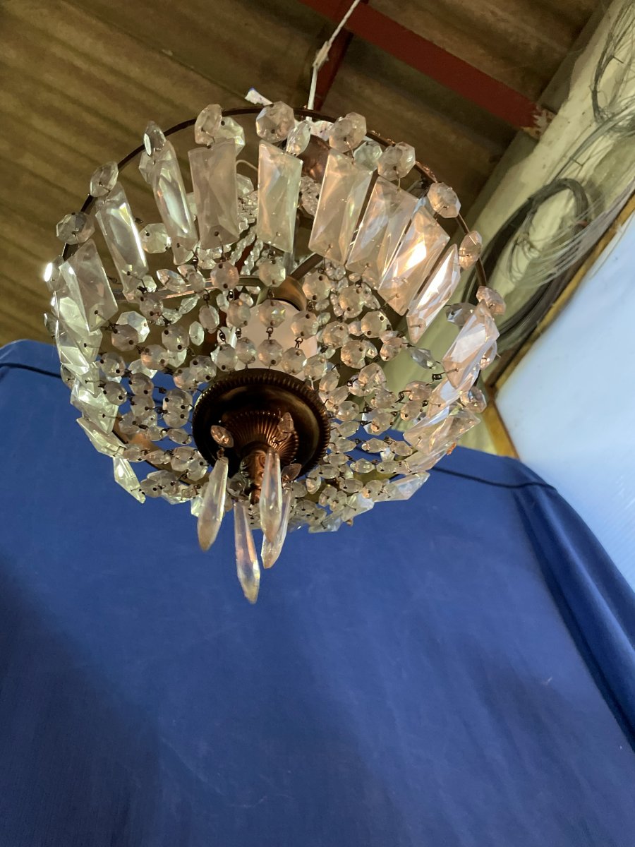 Basket Chandelier With Pendants-photo-3