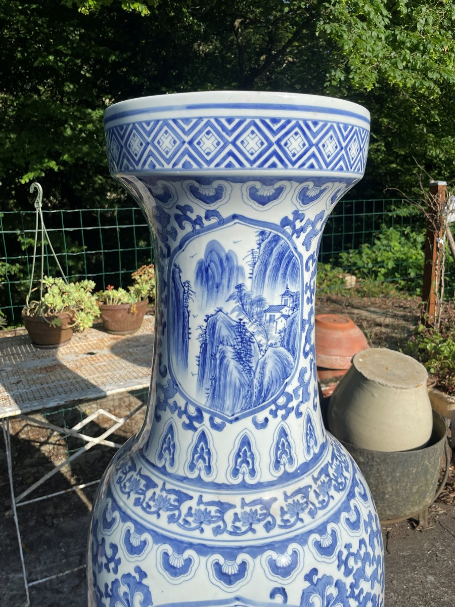  2 Large Chinese Vases - 136 Cm-photo-2