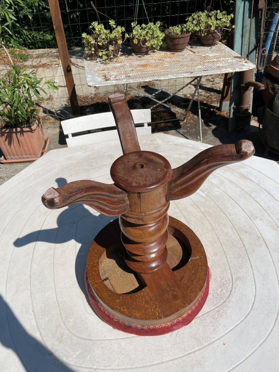 Tabouret de piano Louis Philippe -photo-7