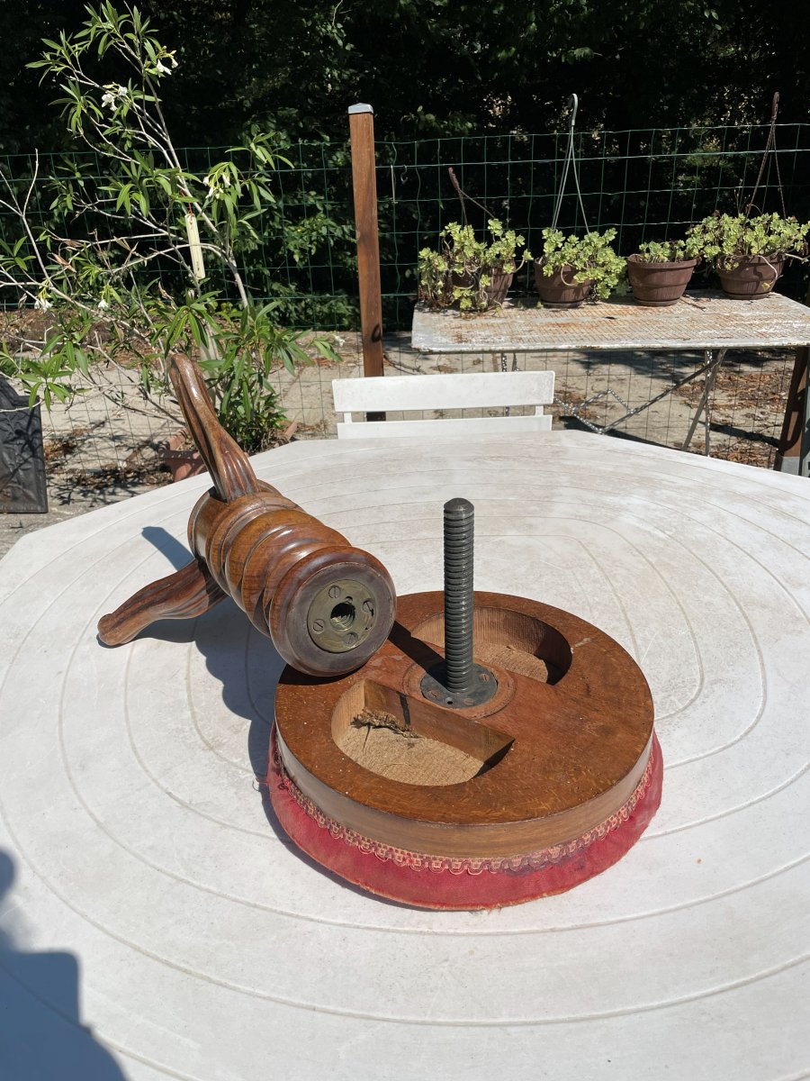 Tabouret de piano Louis Philippe -photo-8