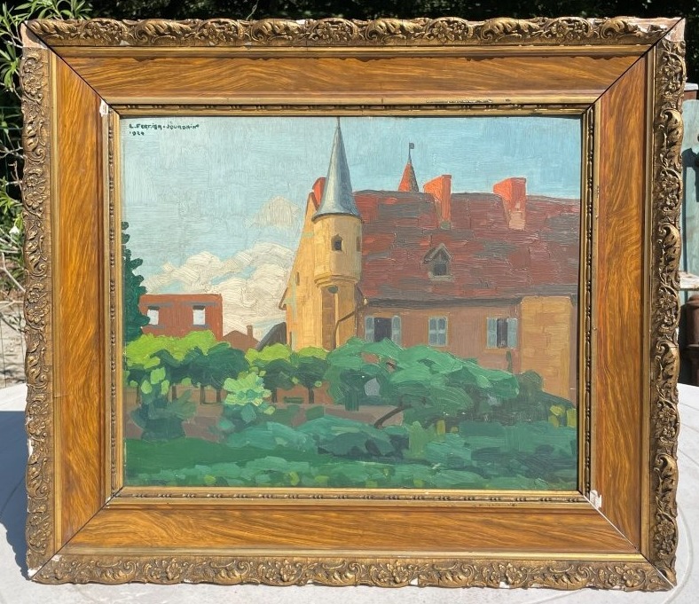 Oil Painting By Lucien Ferrier-jourdain  1897–1991-photo-2