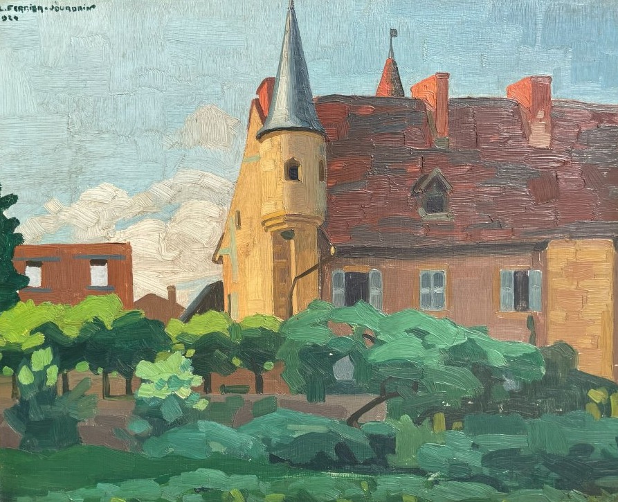 Oil Painting By Lucien Ferrier-jourdain  1897–1991-photo-4