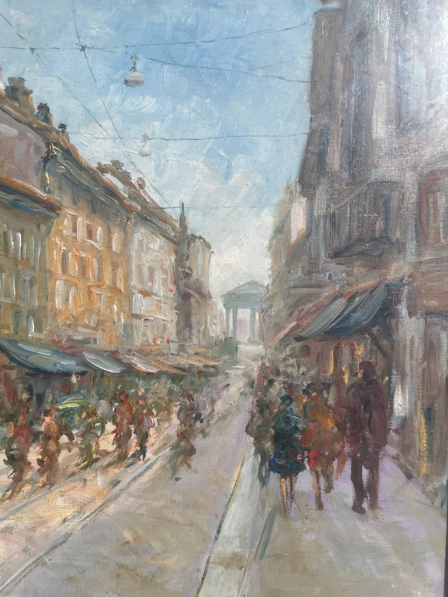 Tableau Italien huile sur toile signée BASEGGIO-photo-8