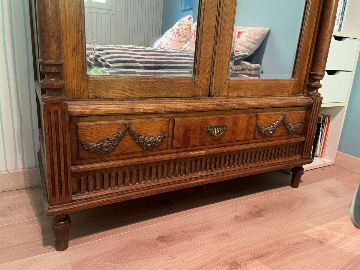 Armoire à glaces Néo Louis XVI en très bon état  -photo-1
