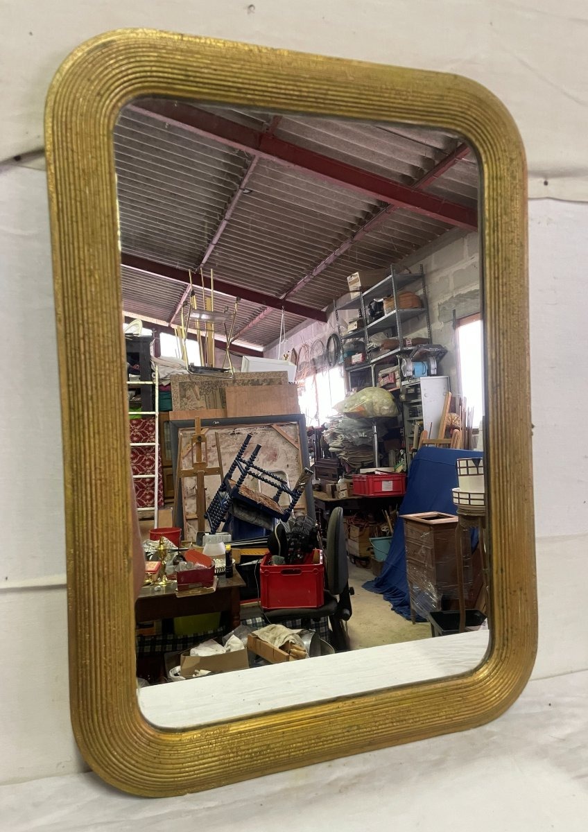 Miroir de chambre doré -photo-2