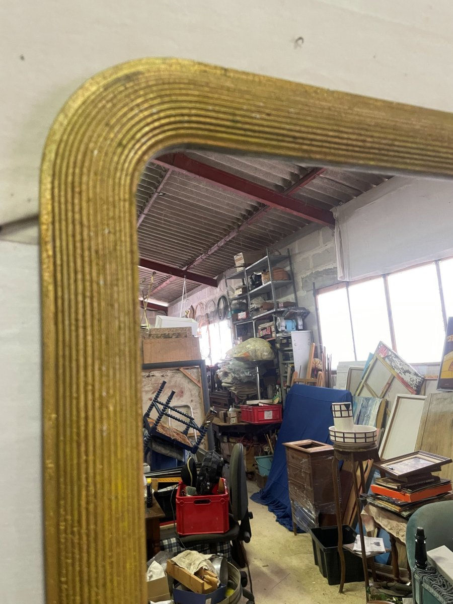 Miroir de chambre doré -photo-3