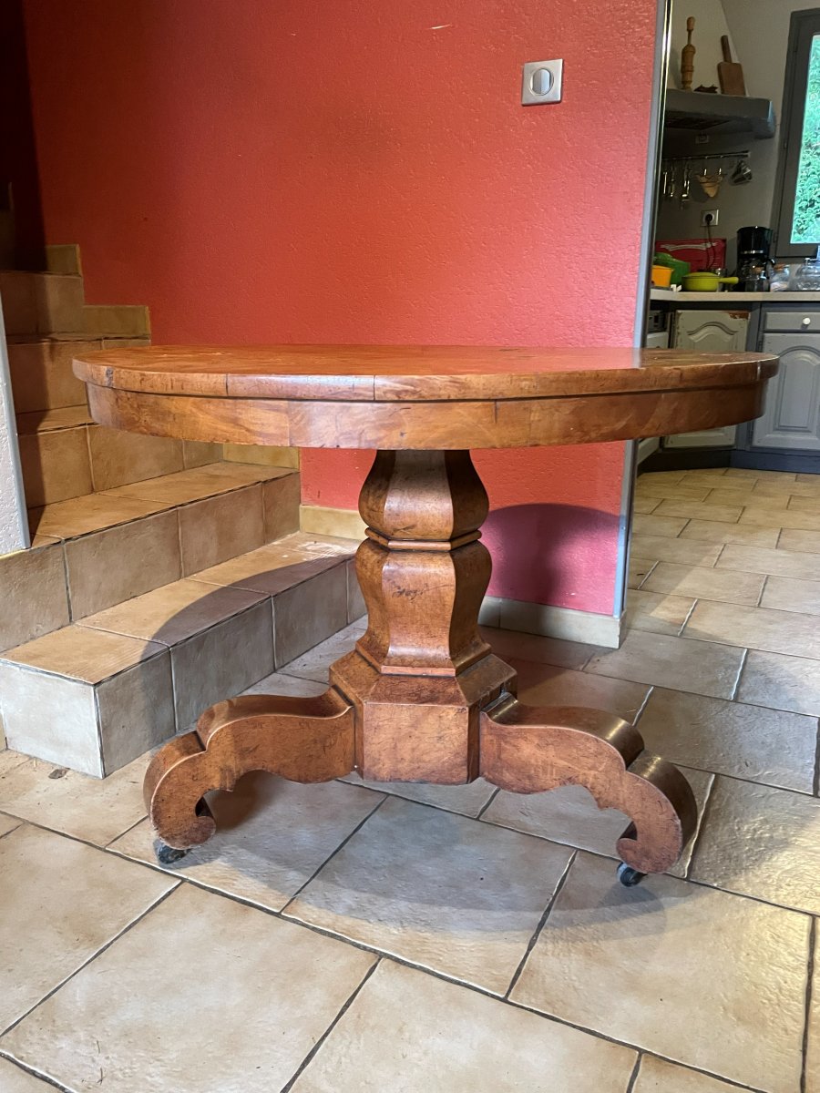 Table guéridon du début du 19ème siècle -photo-2