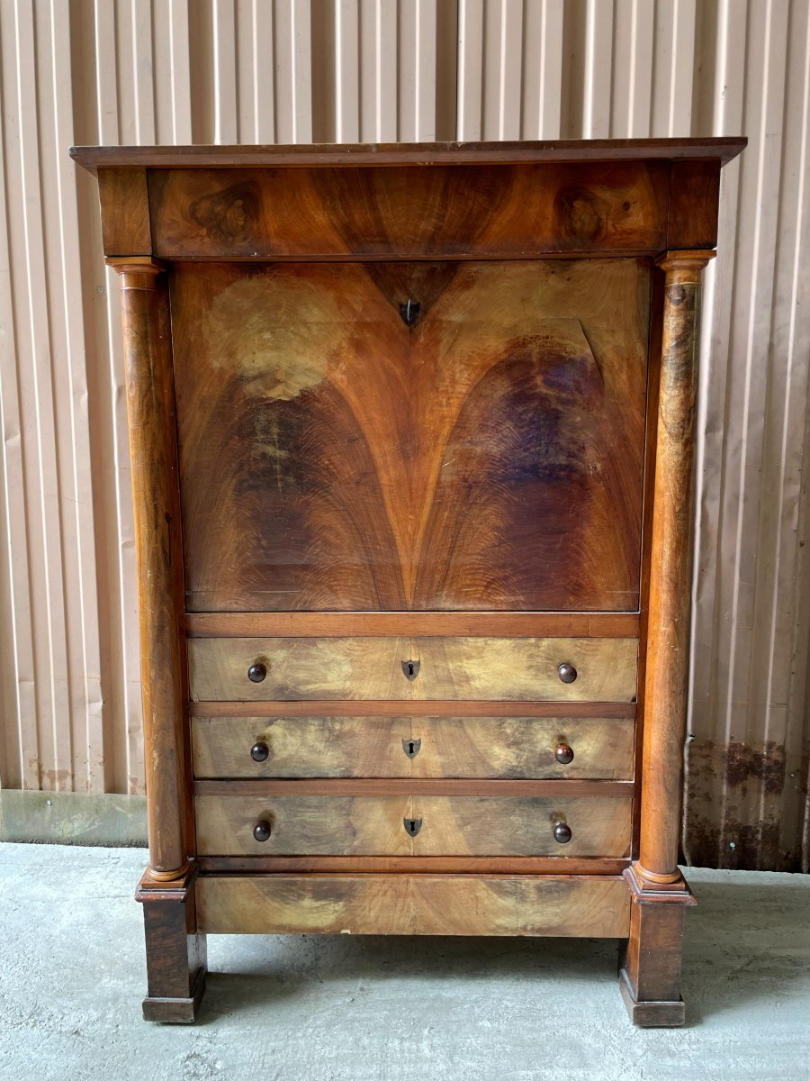 Empire-style Desk In Walnut -photo-1
