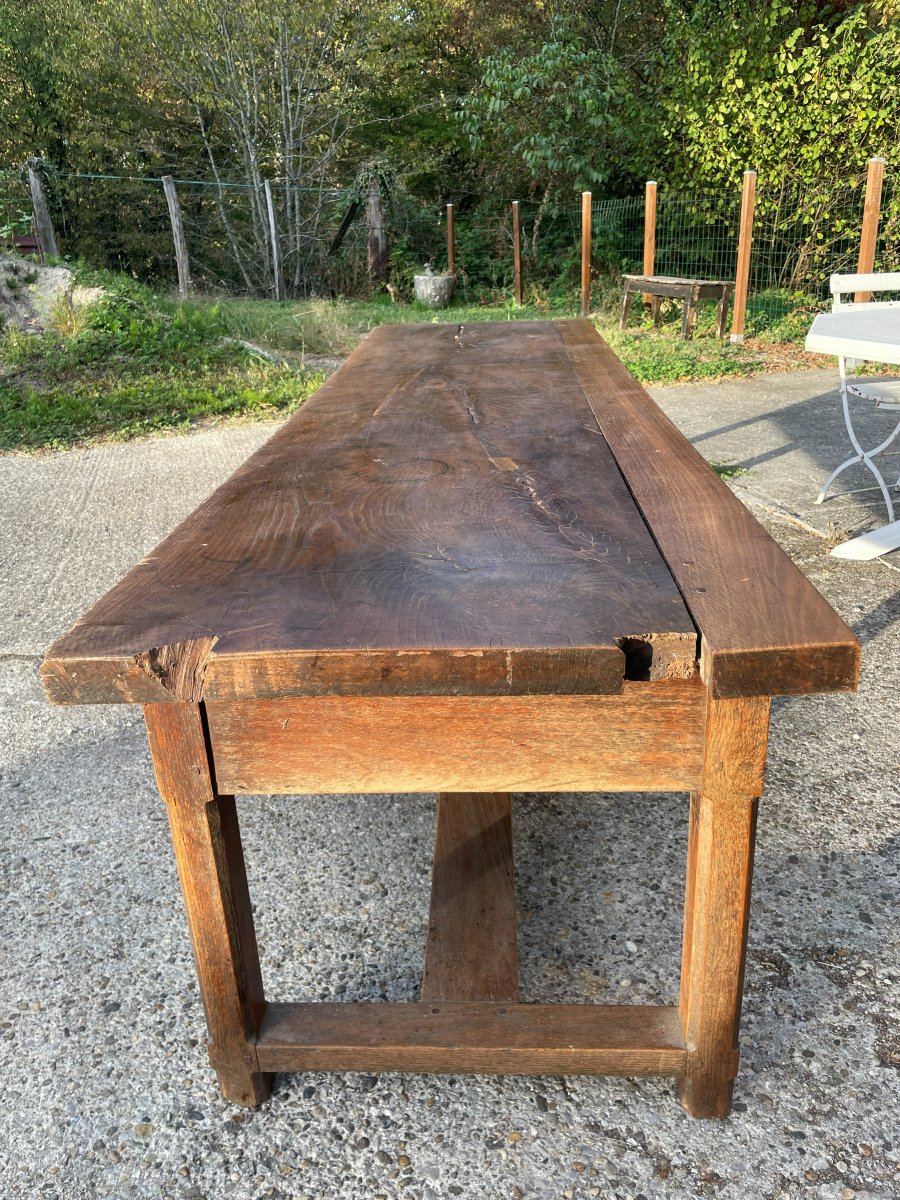 Farm Table And 2 Benches -photo-1