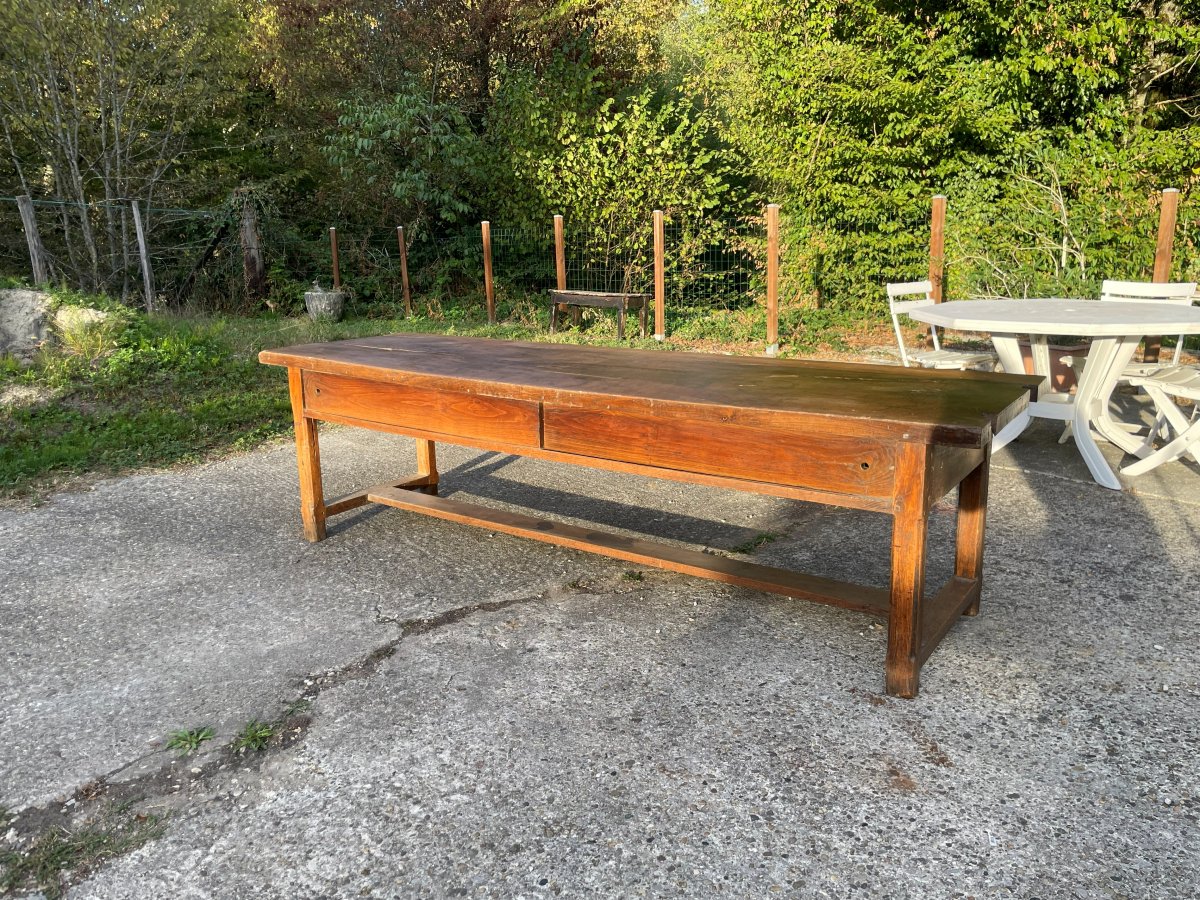 Farm Table And 2 Benches -photo-3