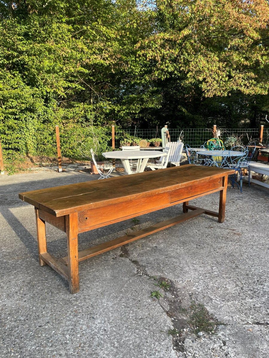 Farm Table And 2 Benches -photo-4