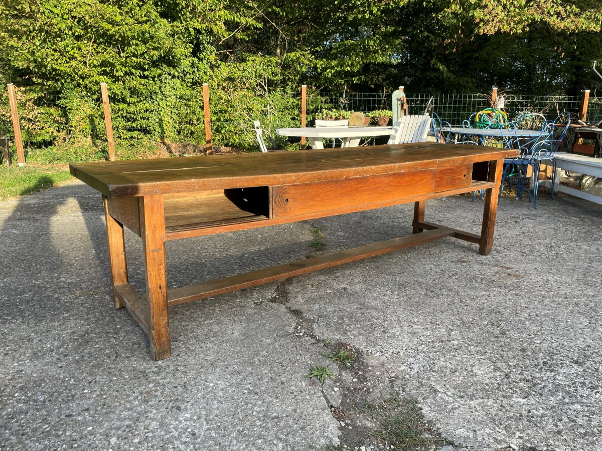 Farm Table And 2 Benches -photo-5