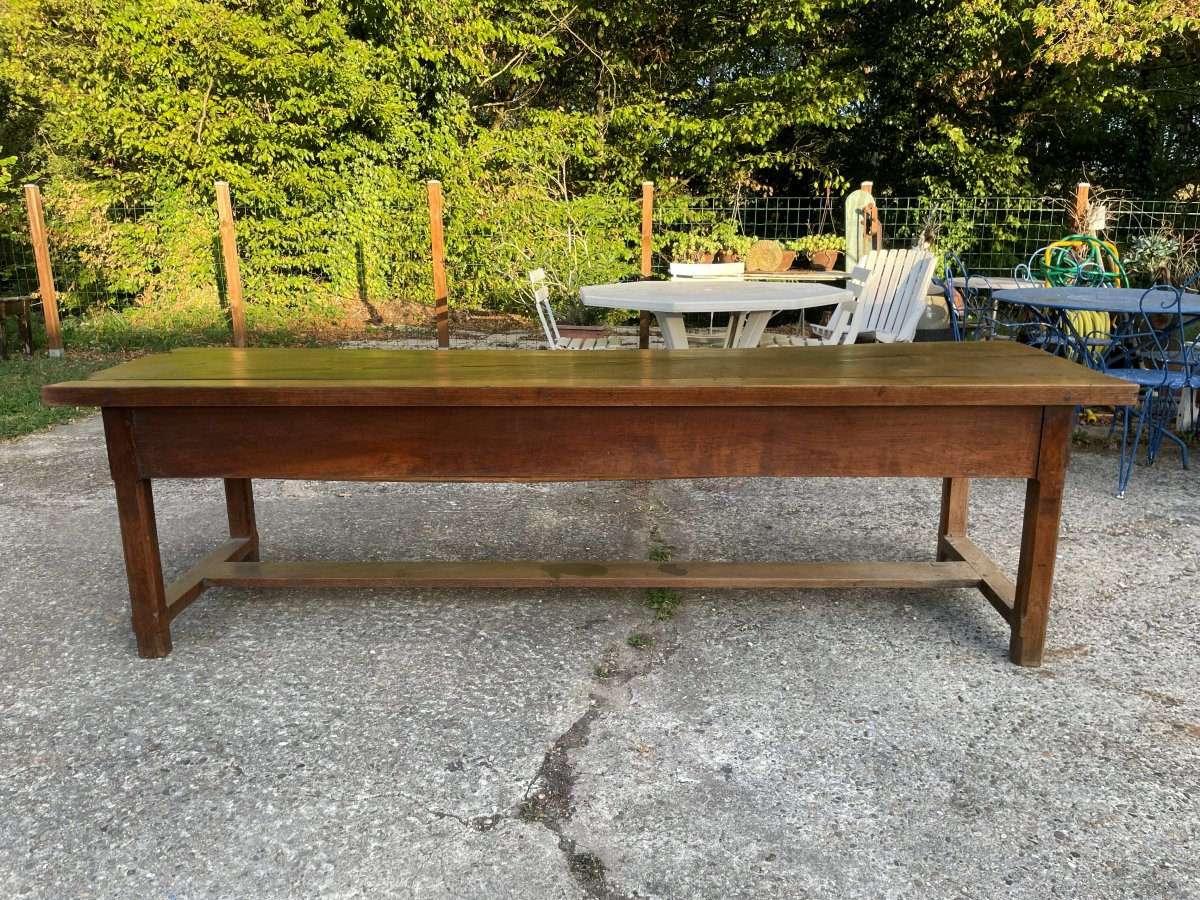 Farm Table And 2 Benches -photo-7