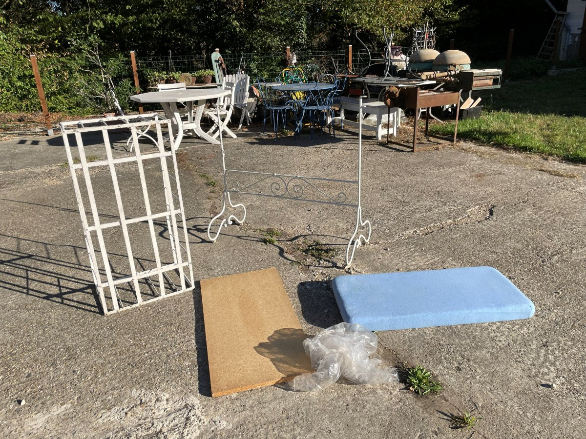 19th-century Wrought-iron Baby Crib -photo-2