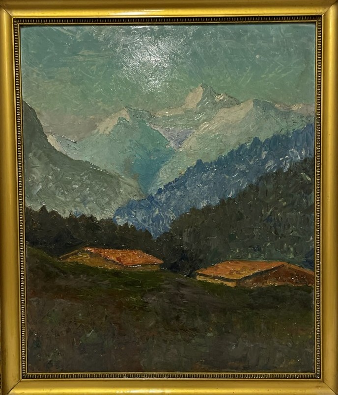 Table Of Mountains In The French Alps