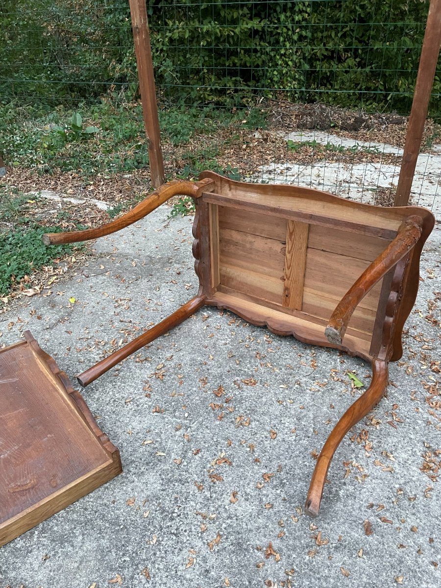 Table bureau ou desserte de salon Style Louis XV -photo-2