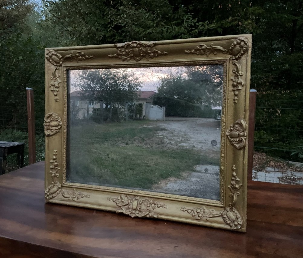 Miroir début 19ème de  63 cm  -photo-3