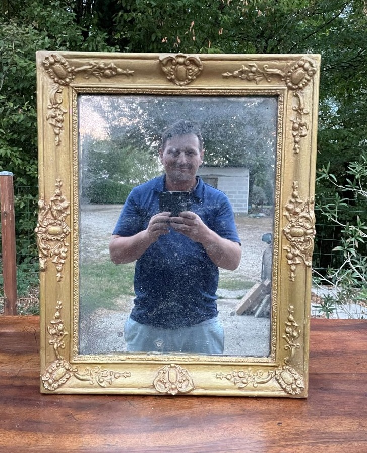 Miroir début 19ème de  63 cm  -photo-4