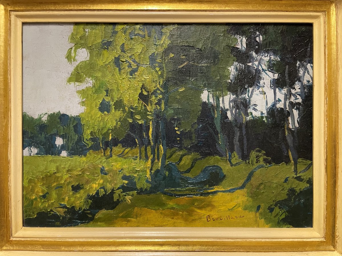 Painting &amp;quot;the Undergrowth,&amp;quot; Oil On Canvas -photo-2
