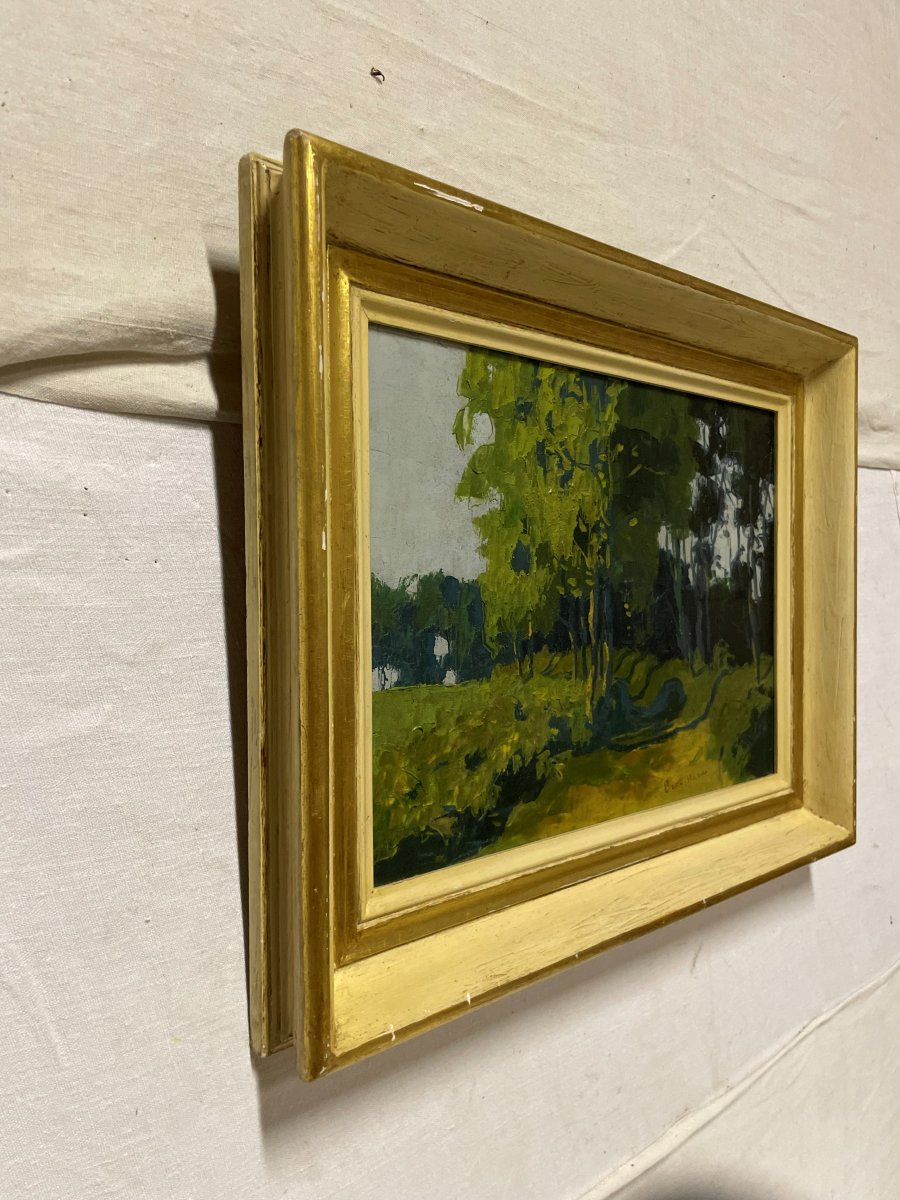 Painting &amp;quot;the Undergrowth,&amp;quot; Oil On Canvas -photo-4