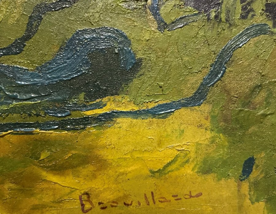 Painting &amp;quot;the Undergrowth,&amp;quot; Oil On Canvas -photo-3