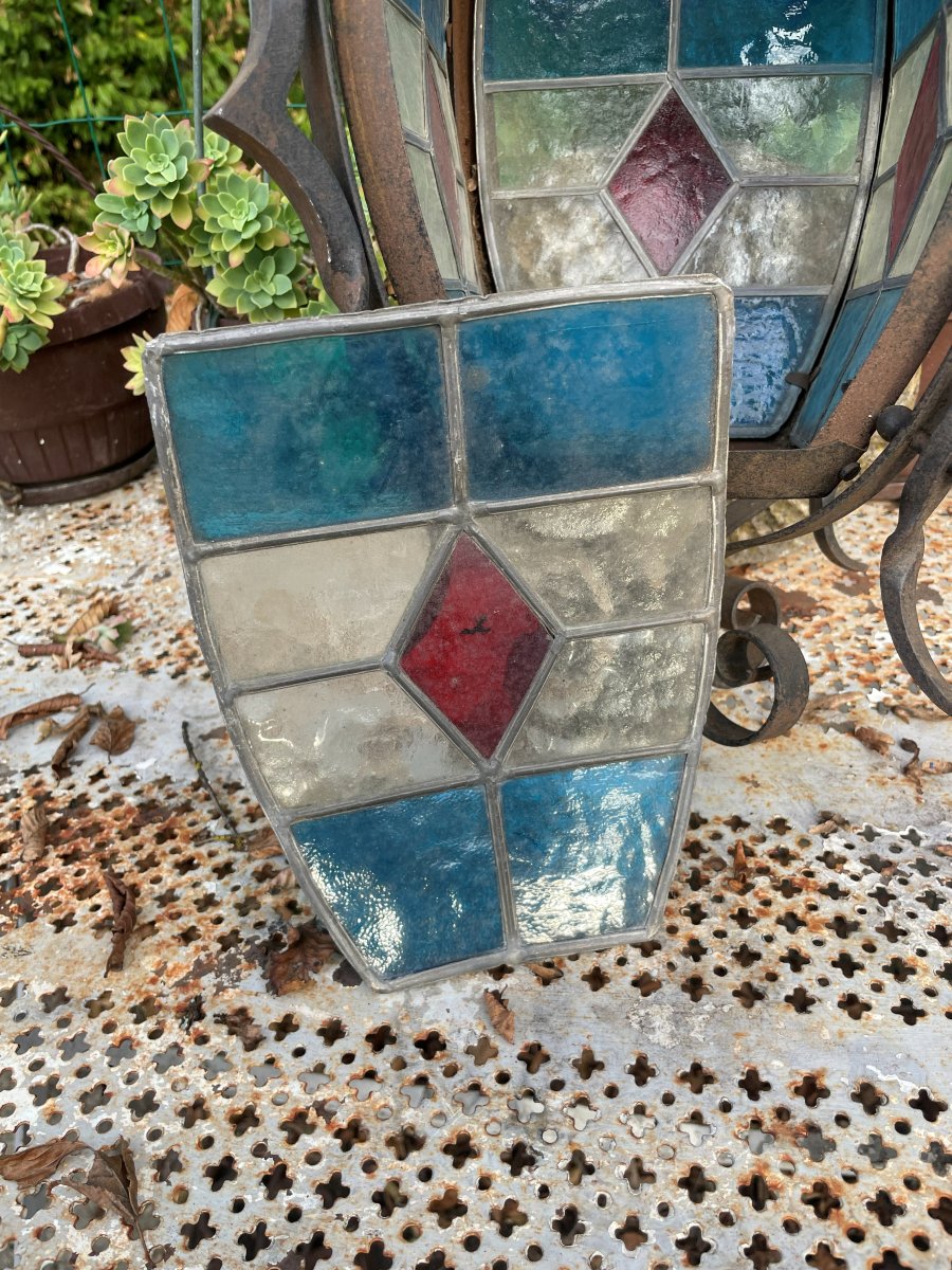 Wrought-iron And Glass Lantern From The 1900s–1920s-photo-5