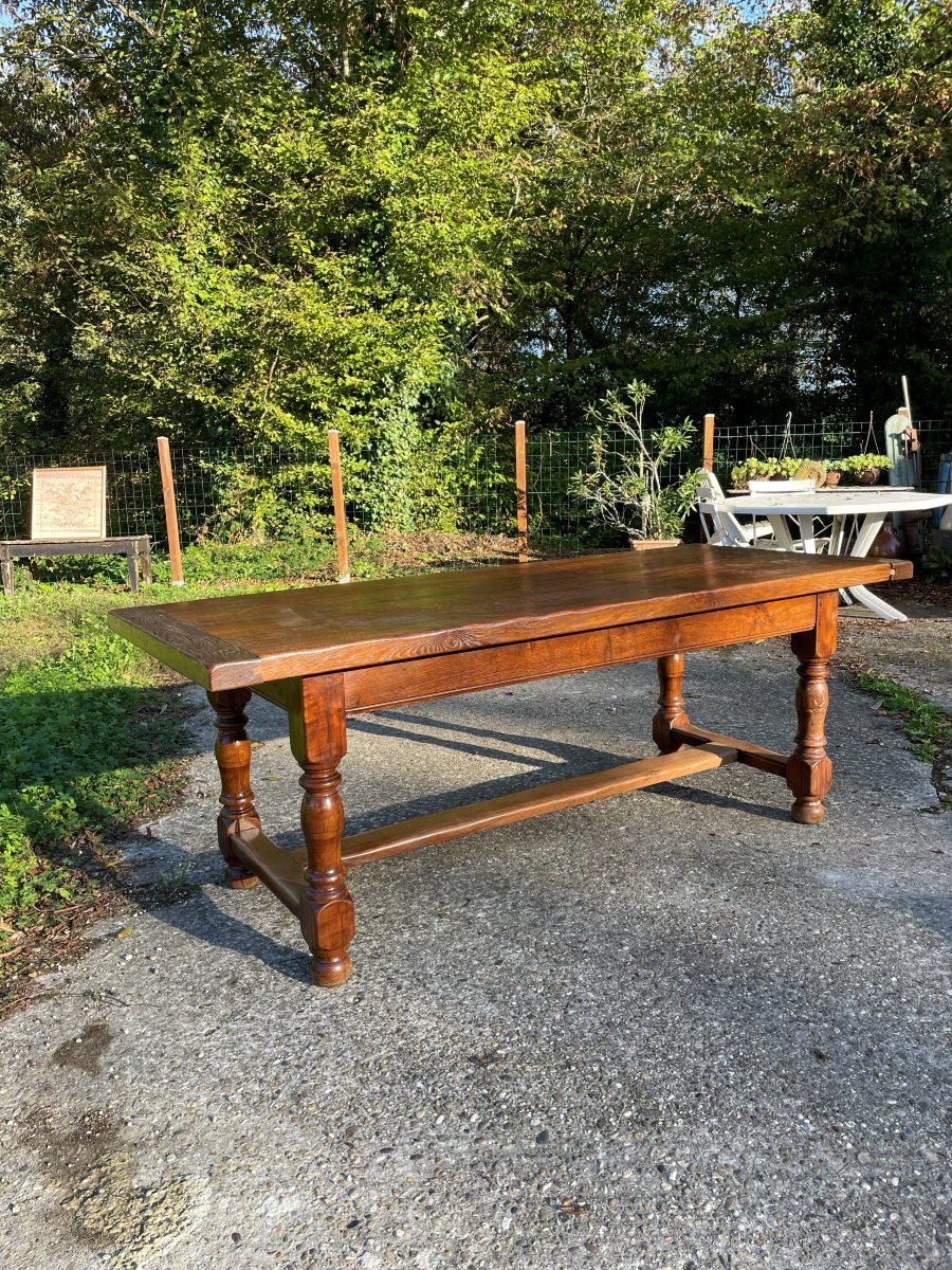 Solid Oak Farmhouse Table -photo-3
