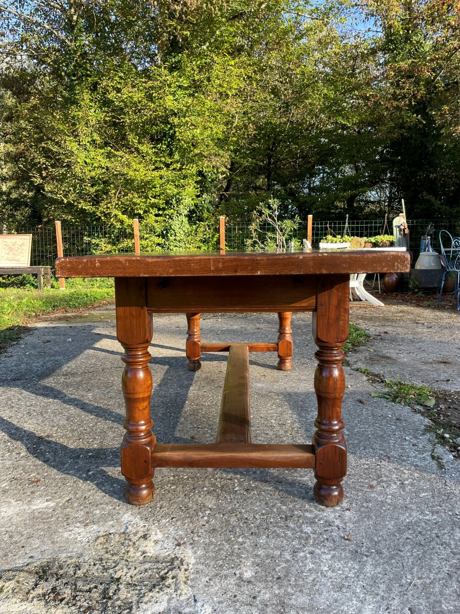 Solid Oak Farmhouse Table -photo-4