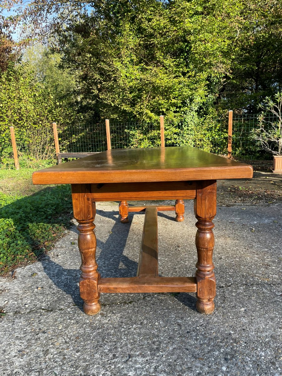 Solid Oak Farmhouse Table -photo-1