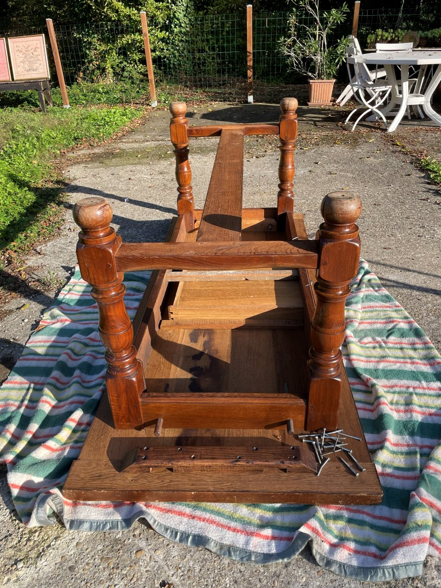 Solid Oak Farmhouse Table -photo-6