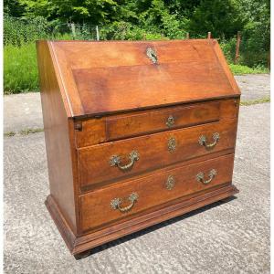 Bureau Scriban du 18ème siècle Français en noyer massif