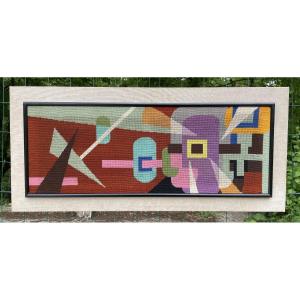 Tableau Canevas cubiste 1950 