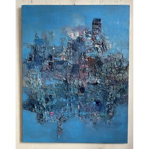 " 1 Semaine " Huile sur toile 117 x 90 cm 