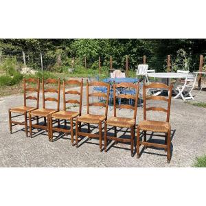 6 Chaises paillées en bon état